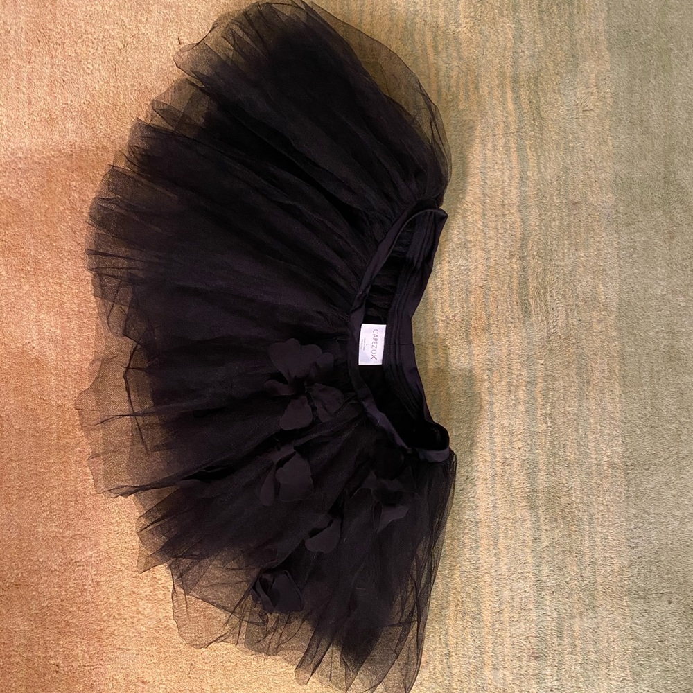Halloween! Tulle short tutu, black